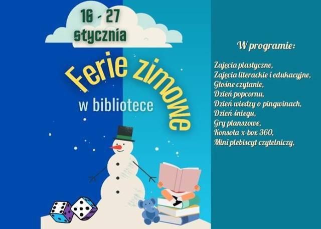 Ferie zimowe z biblioteką