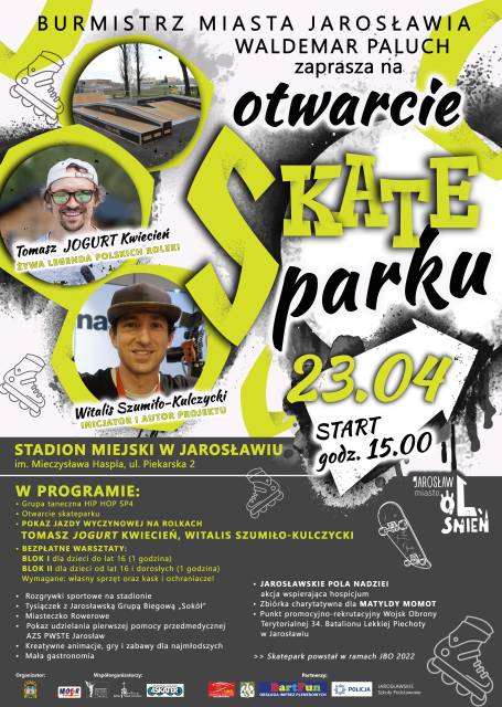 otwarcie skateparku - plakat