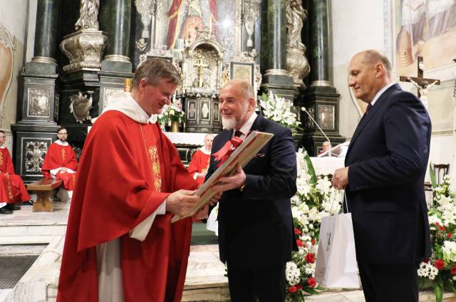 Powitanie nowego przeora oo. dominikanów w Jarosławiu o. Marka Grubki OP 