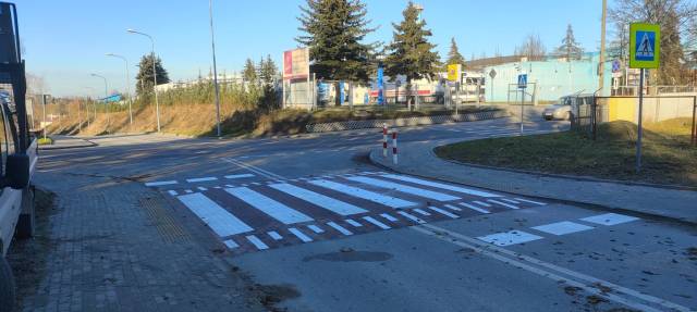 Wyniesione przejście przy ul. Chrobrego