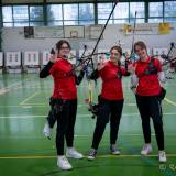 Natalia Socha, Martyna Brudek, Urszula Kutyła podczas zawodów w Piasecznie