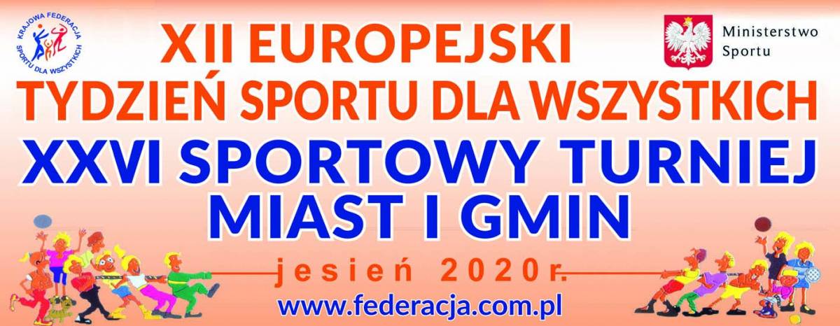 Baner XII Europejskiego Tygodnia Sportu dla Wszystkich.