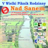 plakat V Wielkiego Pikniku Rodzinnego nad Sanem