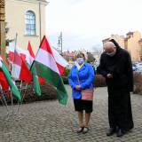 Prezes węgierskiego stowarzyszenia Derenk Katalin Tircs, dyrektor Ośrodka Kultury i Formacji Chrześcijańskiej im. Sł. Bożej Anny Jenke ks. Marek Pieńkowski 