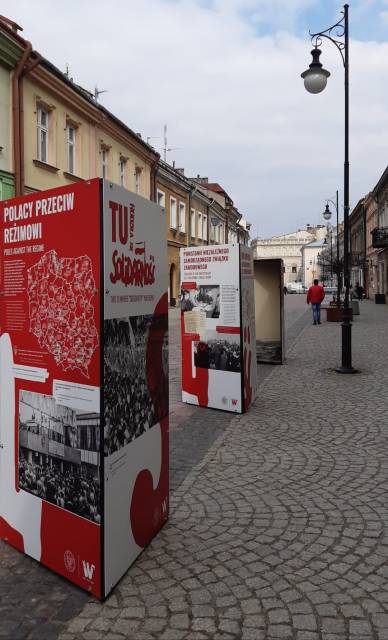 Fragment wystawy "Tu rodziła się Solidarność"