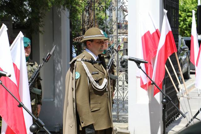 mjr dypl. SZ RP Mateusz Tomaszewski, zastępca dowódcy dywizjonu, szef sztabu dywizjonu 14 das im. gen. bryg. Wacława Wieczorkiewicza.