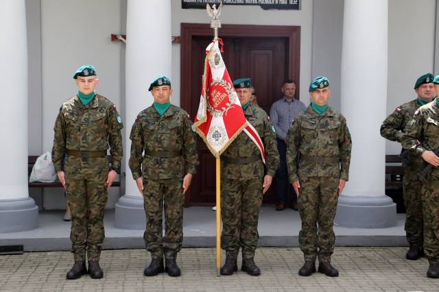 14 das im. gen. brygady Wacława Wieczorkiewicza podczas miejskch obchodów 78. rocznicy zbrodni wołyńskiej.