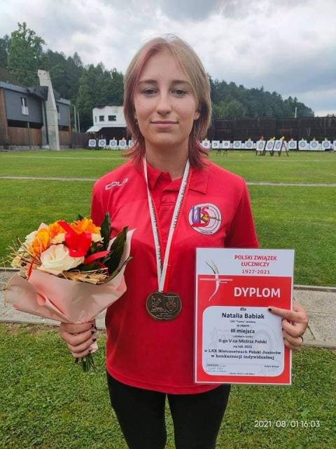 Natalia Babiak-III miejsce na podium, druga wicemistrzyni Polski Juniorek.