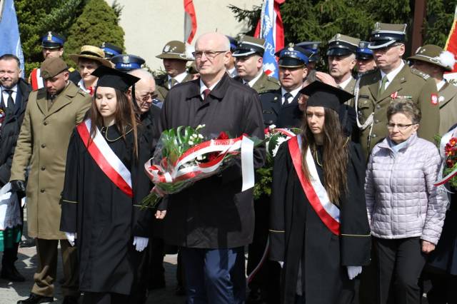 Uczestnicy uroczystości Katyńsko-Smoleńskich.