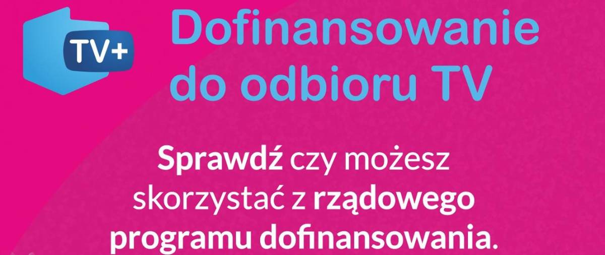 Grafika informująca o dofiansowaniu do odbiornikow TV Autor: źródło: gov.pl